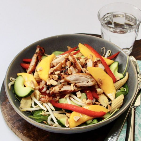 Maaltijdsalade Aziatische kip