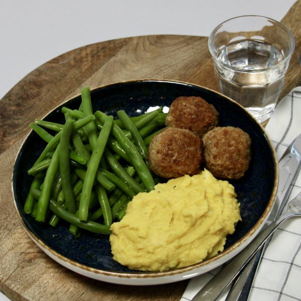 kipgehaktballetjes met puree