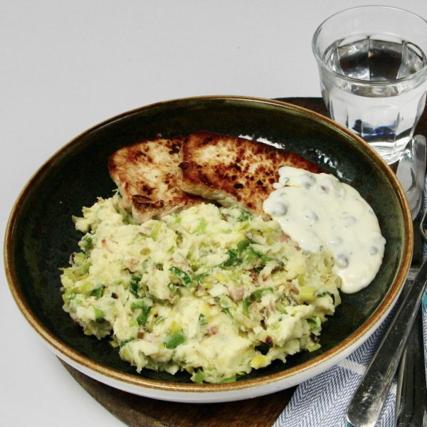 Varkensfilet met prei stamppot