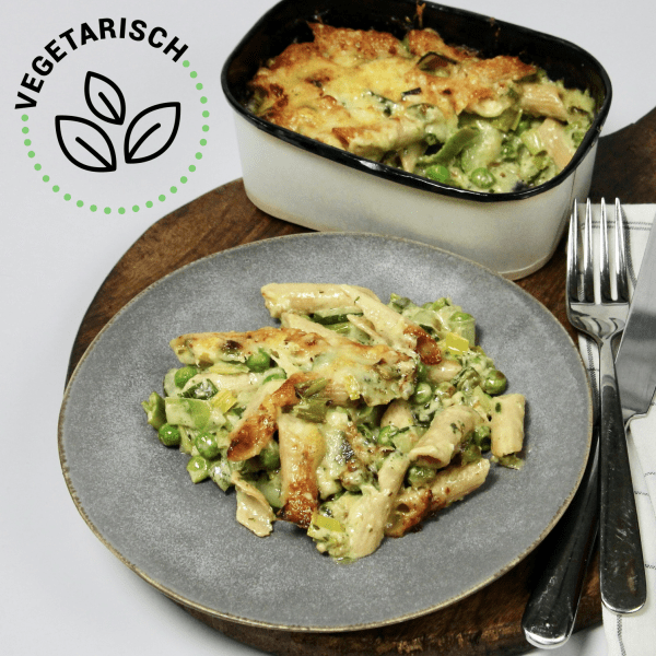 Pasta pesto ovengratin*
