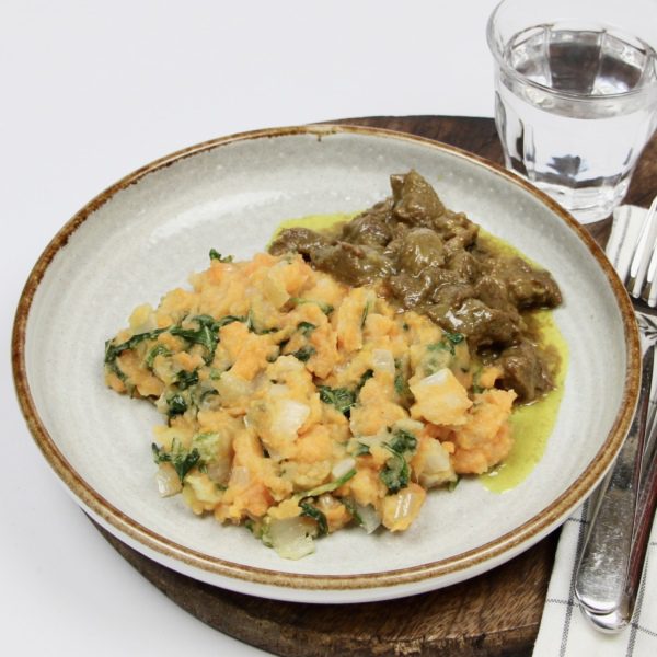 Paksoi stamppot met rendang