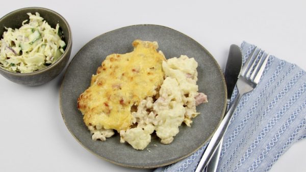 Mac 'n cheese met koolsalade