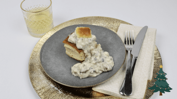 Pasteitje met kip-champignon ragout